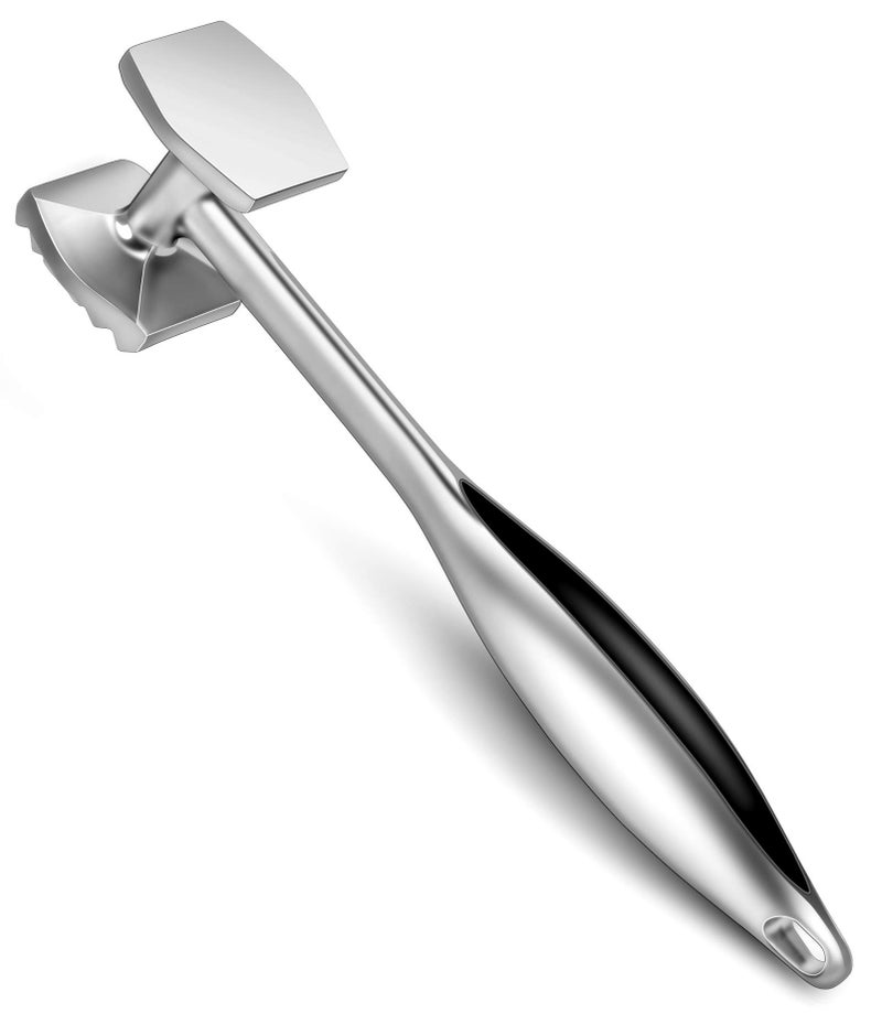 Aliglow Meat Tenderizer Hammer Tool Mallet Pounder for Kitchen Tenderizing Steak Beef Poultry,Heavy Duty Dual-Sided Tenderiser with Soft Grip Handle - Multifunctional Beater for Chicken,Fish, Baking - Image 1
